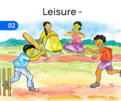 Two boys play cricket